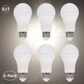 6pcs Ampoule LED A19, Équivalent 12W À 100 Watts, Base Moyenne E27, Ampoule LED Non-dimmable AC220~240V