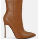 London Rag Jenner High Heel Cowboy Ankle Boots - Brown - US-10 / UK-8 / EU-41