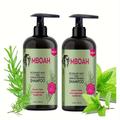 Shampoing Fortifiant Au Romarin Et À La Menthe Infusé De Biotine, Nettoie Et Renforce Les Cheveux Faibles Et Cassants, Rend Les Cheveux Plus Sains Et Plus Beaux