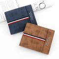 Porte-monnaie Slim Classic Coin Pocket Photo Holder Petit portefeuille de qualité Porte-cartes en cuir PU Portefeuille pour hommes