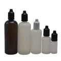 10 Pièces 10ML 15ML 30ML 50ML 60ML 100ML 120ML Flacons Compte-gouttes En Plastique À Presser PE Avec Bouchon Inviolable À L'épreuve Des Enfants Pour Huile E Liquide.