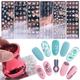 6pcs Nail Art Stamping Plaques Set Image D'été Fleur Feuille Modèle Plaque Impression Pochoir Manucure Stamping Kit