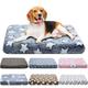 1pc Tapis De Couchage Pour Chien, Lit Rectangulaire Doux Et Chaud Pour Chien De Dessin Animé, Coussin De Cage Pour Chien Amovible Et Lavable