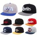 Brooklyn Broderie Snapback Hat Unisexe Color Block Hip Hop Casquette De Baseball Légère Réglable Pour Femmes Et Hommes