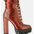 London Rag Scotch Ankle Boots - Brown - US-6 / UK-4 / EU-37