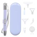 Diamond Painting Pen LED Gem Picker Pens With Light 5D Diamond Painting Mosaic Art Pen With 6 Replacement Pen Tips, 1 Magnifying Glass 1 Iron Organizer Storage Case For DIY Painting Craft