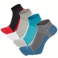 4 Paires, Chaussettes À Orteils En Coton Pour Cheville, Chaussettes À Cinq Doigts, Chaussettes De Course Athlétiques À Cinq Orteils, Taille 8-11