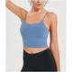 Damen Tank Top Running Sport Top Feste Farbe Yoga Fitness Bauchfreies Top Rosa Königliches Blau Blau Gurt Hochelastisch Sommer