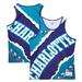 Men's Mitchell & Ness Purple Charlotte Hornets Jumbotron 2.0 Sublimated Tank Top