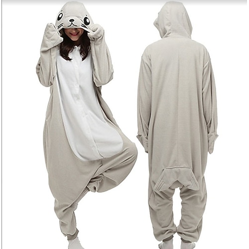 Karnevalskostüm 2026 Tier Ririchiyo Shirakiin Zeichentrick Karneval Kigurumi-Pyjamas Ausgefallene Kostüme Nachtwäsche Cosplay Warm Lustiges Kostüm Bequem Erwachsene Unisex Männer und Frauen Halloween Image