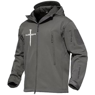 Men's Graphic Faith Hoodies Long Sleeve Sweatshirts Hooded Daily Casual Sports Outdoor Holiday Fall Winter Black Army Green Dark Gray Clothing Apparel Designer S M L XL XXL 3XL