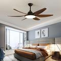 Ceiling Fans with Lights 137cm LED Stepless Dimming Ceiling Fan for Home with Remote Control Downrod Mount for Children's Room Living room Bedroom