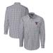 Men's Cutter & Buck Charcoal Texas A&M Aggies Easy Care Stretch Gingham Big Tall Long Sleeve Button-Down Dress Shirt