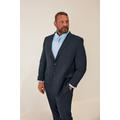 Size Long 62 Mens Badrhino Tailoring Big & Tall Navy Blue Plain Suit Jacket Big & Tall