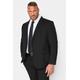 Size Short 50 Mens Badrhino Tailoring Big & Tall Black Plain Suit Jacket Big & Tall