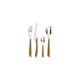 Amefa Eclat Nature 6 Person 24 Piece Cutlery Set with Wood Effect Handles