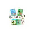 Vicloon Sticker Books Toys for 3 Year-Old and Up Boys Girls, 2 Packs Reusable Sticker Book Learning Toys for Toddlers, Animal Sticker Books Ocean