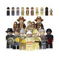 10PCS Indiana Jones Minifigures Building Blocks Toy Action Figure Model Blocks Fit Lego New