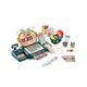 The Magic Toy Shop Kids Electronic Cash Register Toy Till Working Scan, Microphone Shopping Basket