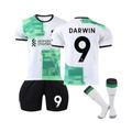 (L(175-180CM)) 2023/24 Liverpool Away Jersey #9 Darwin Soccer Jersey Kits