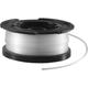 BLACK+DECKER Spool and Line 10 m for Reflex Strimmer Nylon Wire 1.6 mm Diameter Transparent and Resistant A6481-XJ