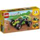 LEGO 31123 Creator 3in1 Off-road Buggy to Skid Loader Digger to ATV Car Toy, 3 Vehicle Construction Set for Kids 7 Plus Years Old