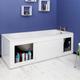 Croydex Unfold 'N' Fit White Front Side Bath Panel 1680mm & Lockable Storage