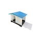 ((Blue Roof)) HugglePets Plastic Dog Kennel With Ramp