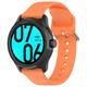 (Orange) 24mm Silicone Watch Strap Band for Ticwatch Pro5/iTOUCH AIR3/Fossil Hybrid Watch