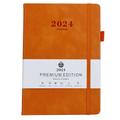 2024 Diary A5 Diary Week to View A5 Daily Planner Notebook for Office Christmas Gift Diary for 2024 Orange