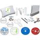 Nintendo Wii Console MEGA Bundle, 2 Remotes Nunchuks Mario Kart Sports Just Dance wii Fit Balance Board