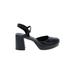 Kenneth Cole REACTION Heels: Black Grid Shoes - Women's Size 9