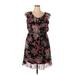 JBS Casual Dress: Black Floral Motif Dresses - Women's Size 18 Petite