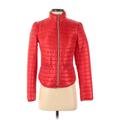 MICHAEL Michael Kors Coat: Red Grid Jackets & Outerwear - Women's Size X-Small