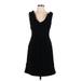 Maeve Cocktail Dress - Fit & Flare: Black Solid Dresses - Women's Size Large