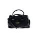 Rosetti Leather Satchel: Black Solid Bags