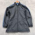 Adidas Jackets & Coats | Adidas Light Puff Jacket Women Large Climaproof Hooded Vtg Gray Full Zip | Color: Blue | Size: L