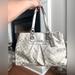 Coach Bags | Coach Classic Fabric & Leather Bag Silver And Cream | Color: Cream/Silver | Size: Os