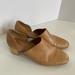 Madewell Shoes | Madewell Brady Leather Slip On Heeled Shoe Women’s Size 9 | Color: Tan | Size: 9
