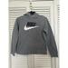 Nike Shirts | Nike Youth Gray And Black Swoosh Hoodie Modern Neck Sz: Large | Color: Black/Gray | Size: L