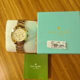 Kate Spade Accessories | Kate Spade Gold Brooklyn Chronograph Water Resistant Women's Watch | Color: Gold/Silver | Size: Os