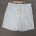 Nike Shorts | Nike Golf Womens Khaki Chino Shorts Size 12 Baby Blue Athletic New | Color: Blue | Size: 12