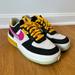Nike Shoes | Nike Womens Air Force 1 Fontanka Mc Leather Trainers Size Women’s 6.5 Pink Navy | Color: Black/White | Size: 6.5