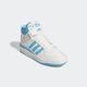 Sneaker ADIDAS ORIGINALS "FORUM MID W" Gr. 41, blau (cloud white, semi blue burst, cloud white) Schuhe Schnürstiefeletten