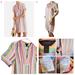 J. Crew Dresses | J. Crew Linen-Blend Popover Shirt Dress. Rainbow Stripe. Women's Size Petite Xs | Color: Orange/Pink | Size: Xsp