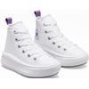 Sneaker CONVERSE "CHUCK TAYLOR ALL STAR MOVE PLATFORM", Gr. 32, weiß, Textil, sportlich, Schuhe