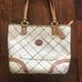 Coach Bags | Coach Peyton Tattersall Stripe Tote Multicolor | Color: Pink/White | Size: Os