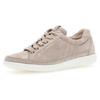 Sneaker GABOR "YORK", Damen, Gr. 41, beige (hellbeige), Ziegenveloursleder, sportlich, Schuhe Sneaker, Freizeitschuh, Halbschuh, Schnürschuh in Schuhweite G (=weit)
