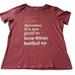 Nine West Tops | Nine West Wine Graphic Tee Shirt Large | Color: Pink/Red | Size: L