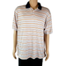 Adidas Shirts | Adidas Climacool Golf Polo Shirt Xl White Black Orange Striped S/S | Color: Orange/White | Size: Xl